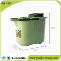 Squeeze Plastic Mop Bucket Wringer con ruedas